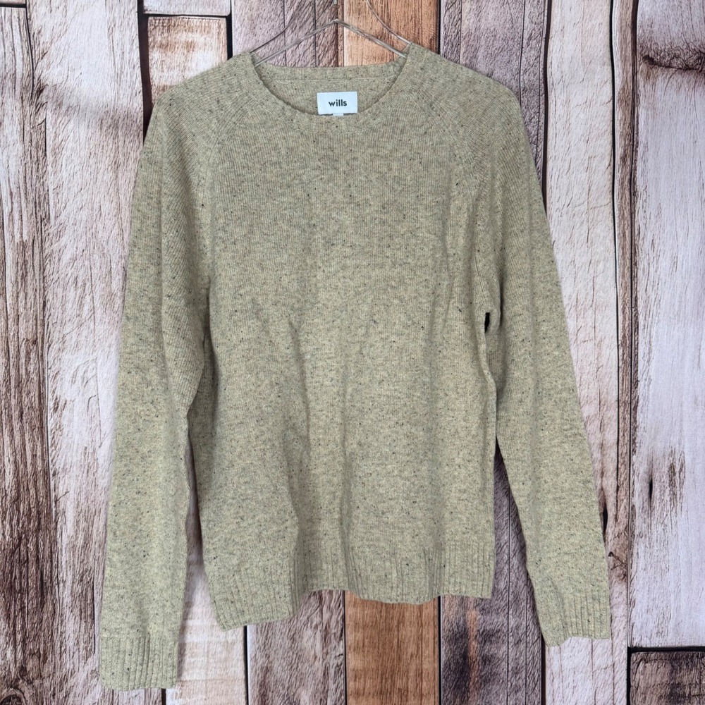 Wills‎ Sweater Wool Knit Heritage Huckberry Neutral Winter Timeless Size Medium